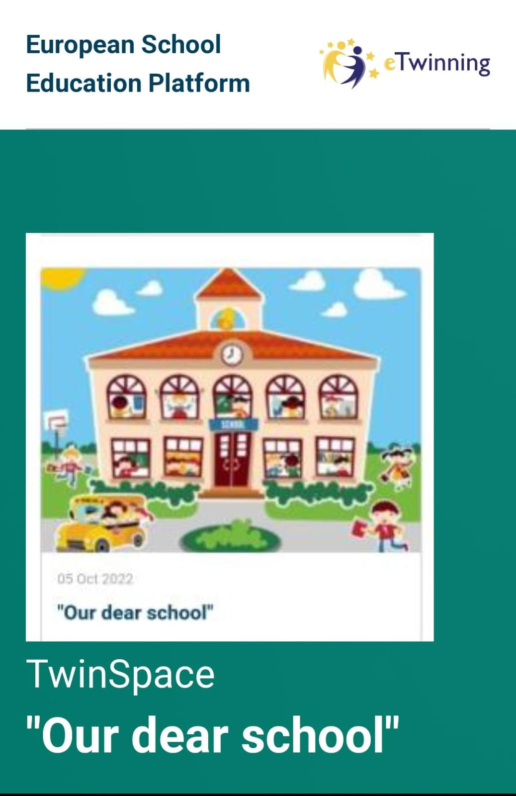 Premiato il Progetto eTwinning 